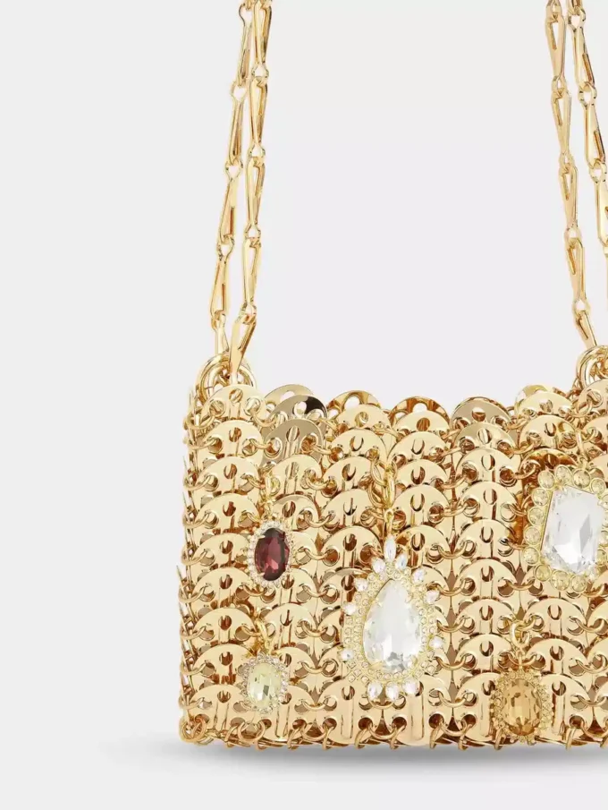 1969 gold nano bag with charms