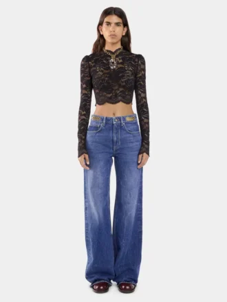 baggy jeans in dark washed denim 2 330x439 - Baggy jeans in dark washed denim
