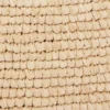 Beige raffia tote bag with logo