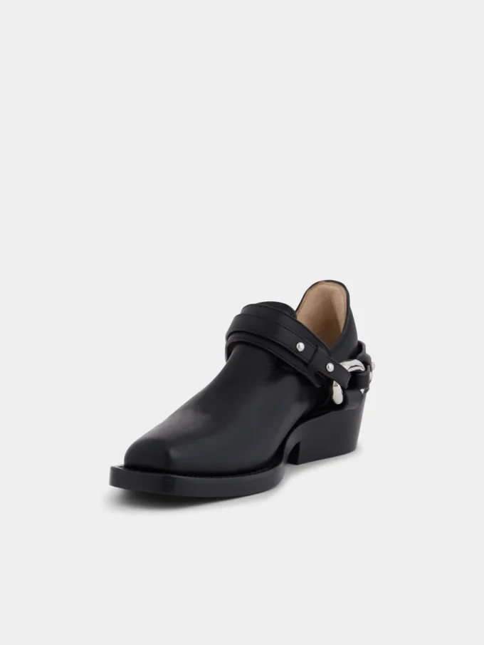 Biker ankle boots in leather