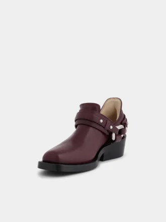 Biker ankle boots in leather