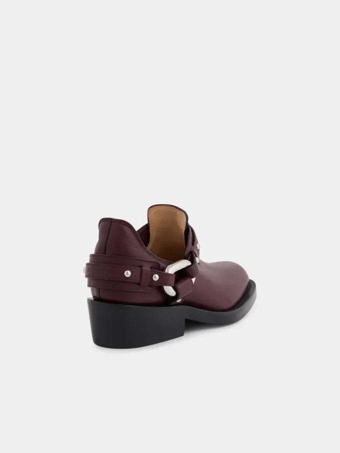 Biker ankle boots in leather