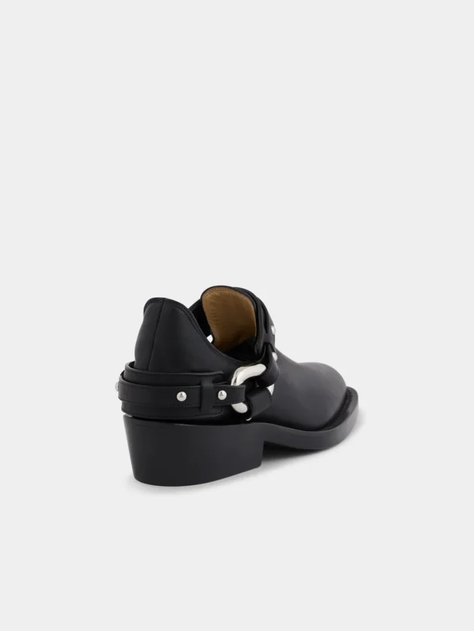 Biker ankle boots in leather