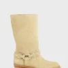 Biker boots in leather