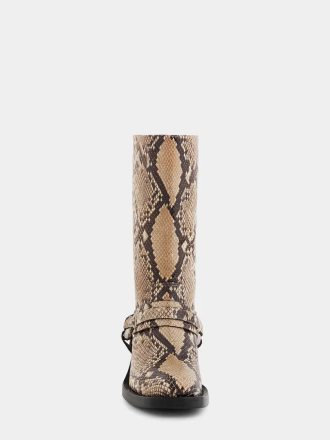 Biker boots in leather