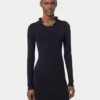 BLACK SHORT KNITTED DRESS