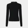 Black sweater in wool