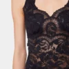 Black tank top in lace