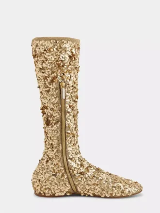 Boots with sequins
