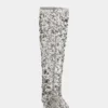 Boots with sequins