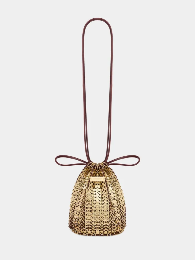Bucket reversible Flip bag in leather