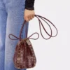 Bucket reversible Flip bag in leather