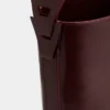Burgundy boots in smooth leather