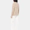 Cardigan in brushed knit