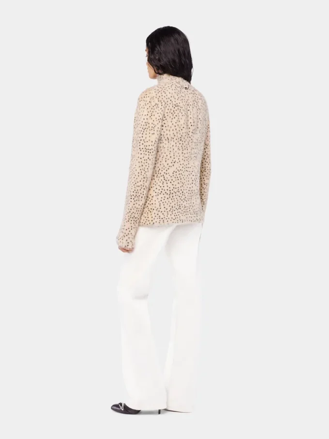 Cardigan in brushed knit