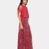 Crepe top with pearl embroidery
