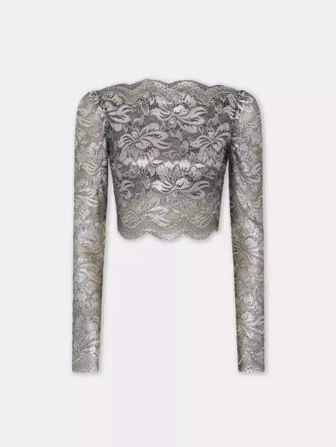 Crop top in lace