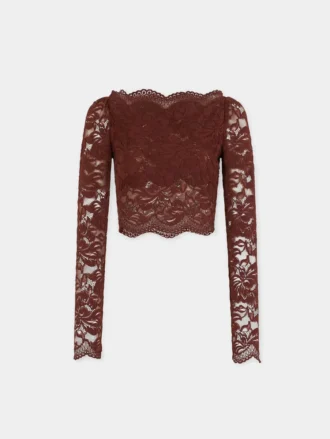 Crop top in lace