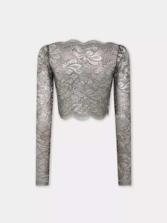 Crop top in lace