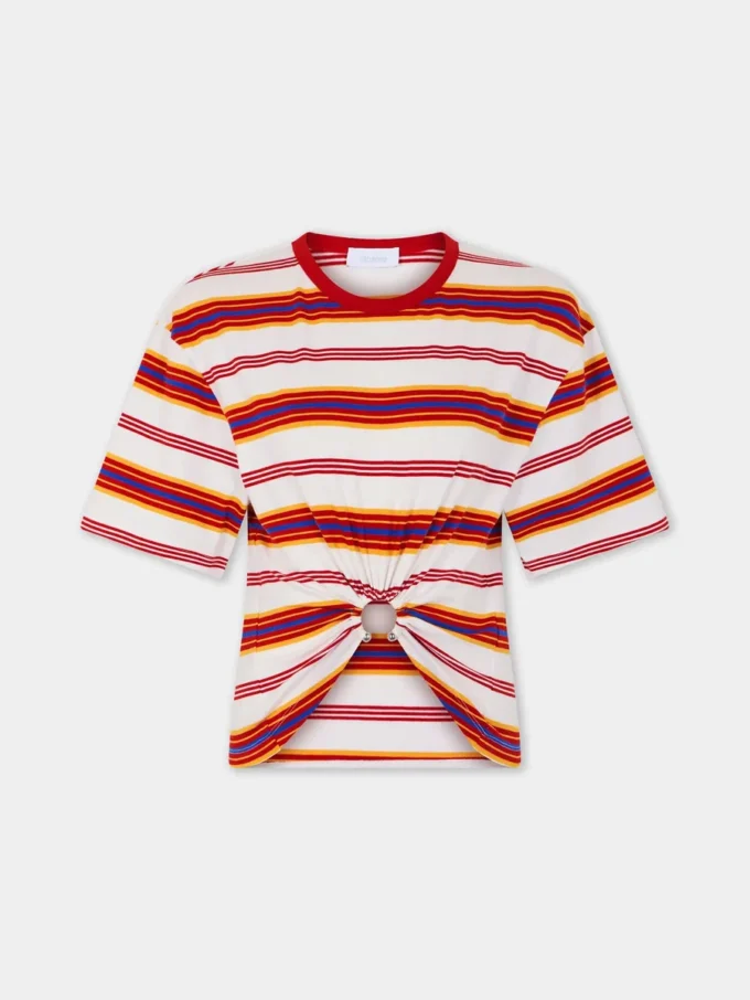 Cropped t-shirt in cotton