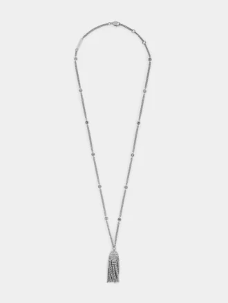 Crystal tassel necklace