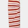 Draped long skirt in jersey