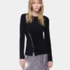 Draped top in jersey