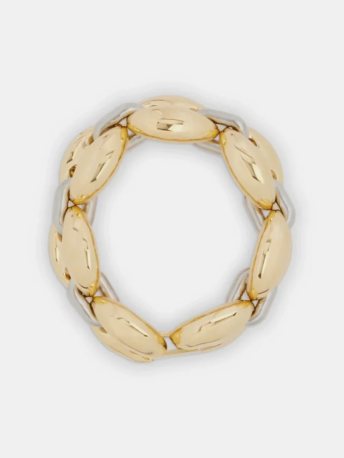 Eight chunky bicolored bracelet