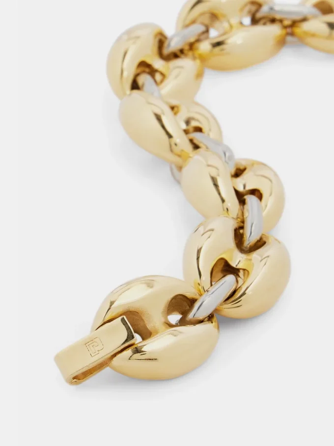 Eight chunky bicolored bracelet