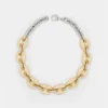 Eight chunky gold/silver necklace Eight chunky gold/silver necklace