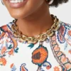 Eight chunky gold/silver necklace Eight chunky gold/silver necklace