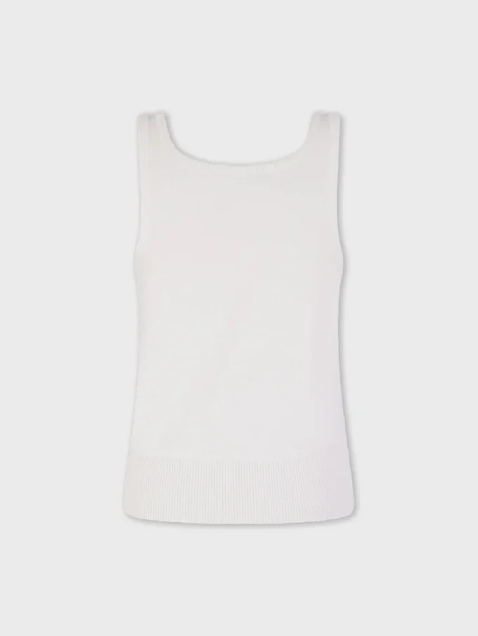 Embroidered wool top