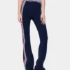 Flare trousers in terry jersey