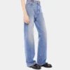 Flared jeans embellished with 1969 discs