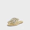 Flat sandals with strass