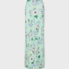 Floral patterned skirt with chain details