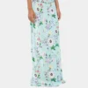 Floral patterned skirt with chain details