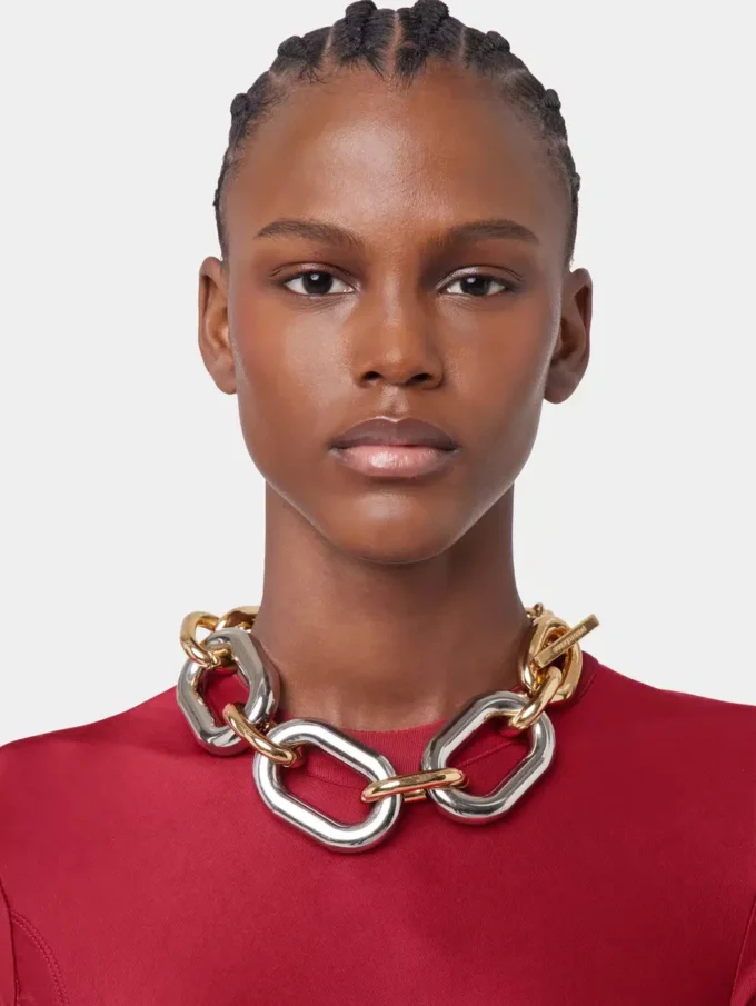 Gold and silver oversized XL link necklace Gold and silver oversized XL link necklace
