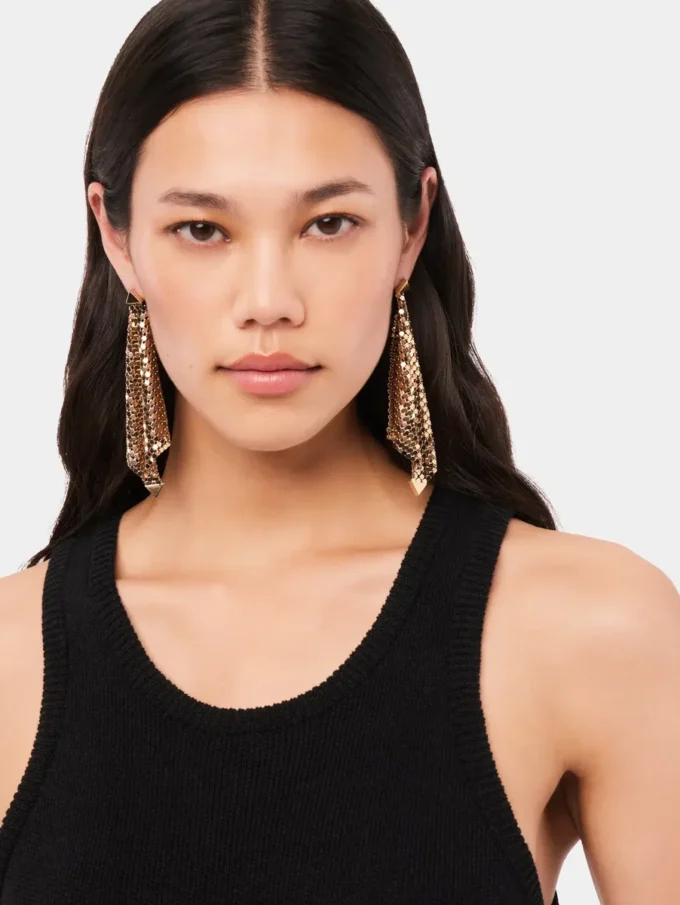 Gold chainmail earrings Gold chainmail earrings