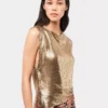 Gold chainmail Top