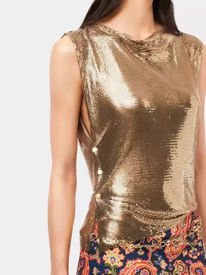Gold chainmail Top