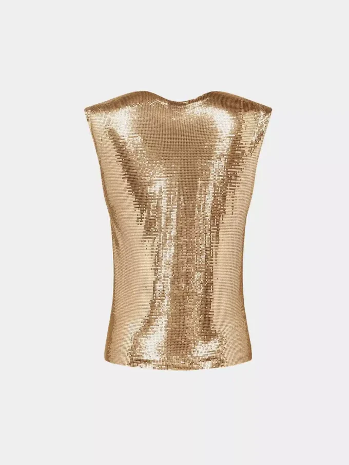 Gold chainmail Top