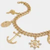 Gold choker with medals