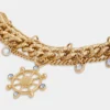Gold choker with medals