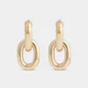 Gold double XL Link earrings Gold double XL Link earrings