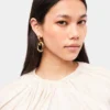 Gold double XL Link earrings Gold double XL Link earrings