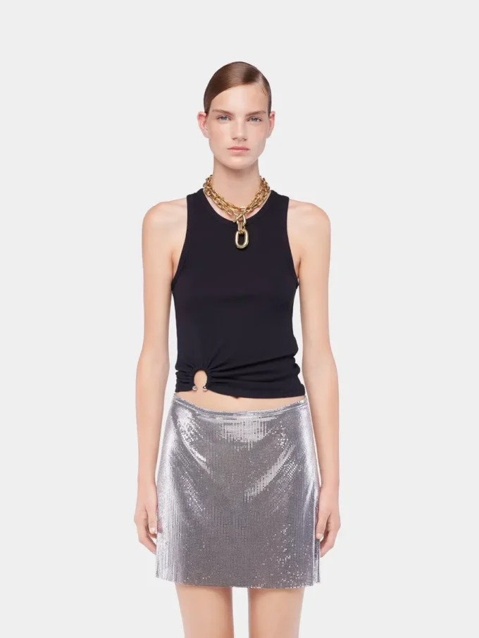 Gold double XL Link necklace with pendant
