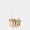 Gold sparkle discs nano bag