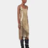 Gold tank top in mesh