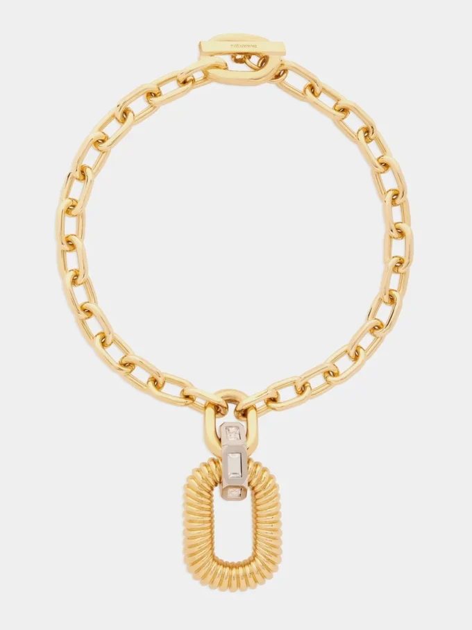 Gold xl link necklace